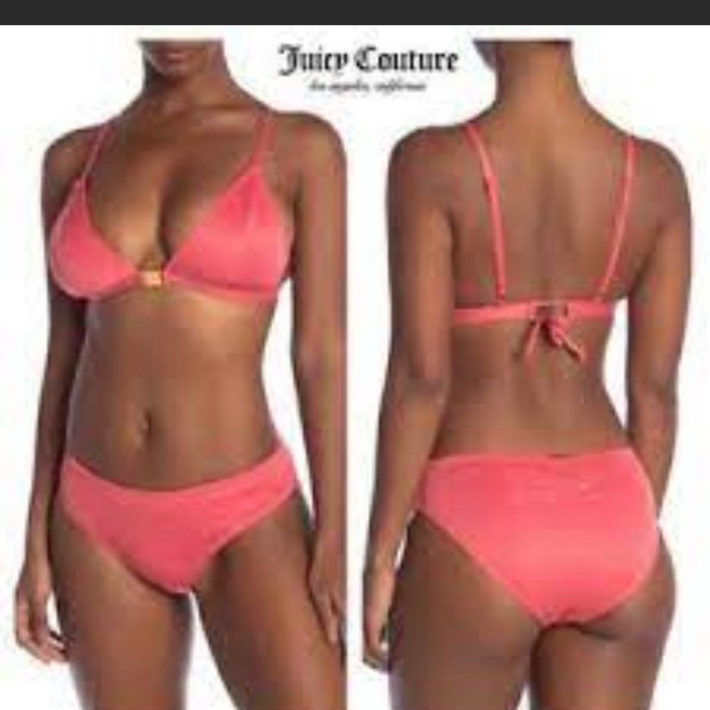 Juicy Couture 2 pc Pink/Red bikini